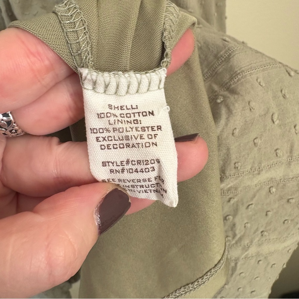 Altar'd State Green Tiered Dress Size Large - Picture 11 of 11